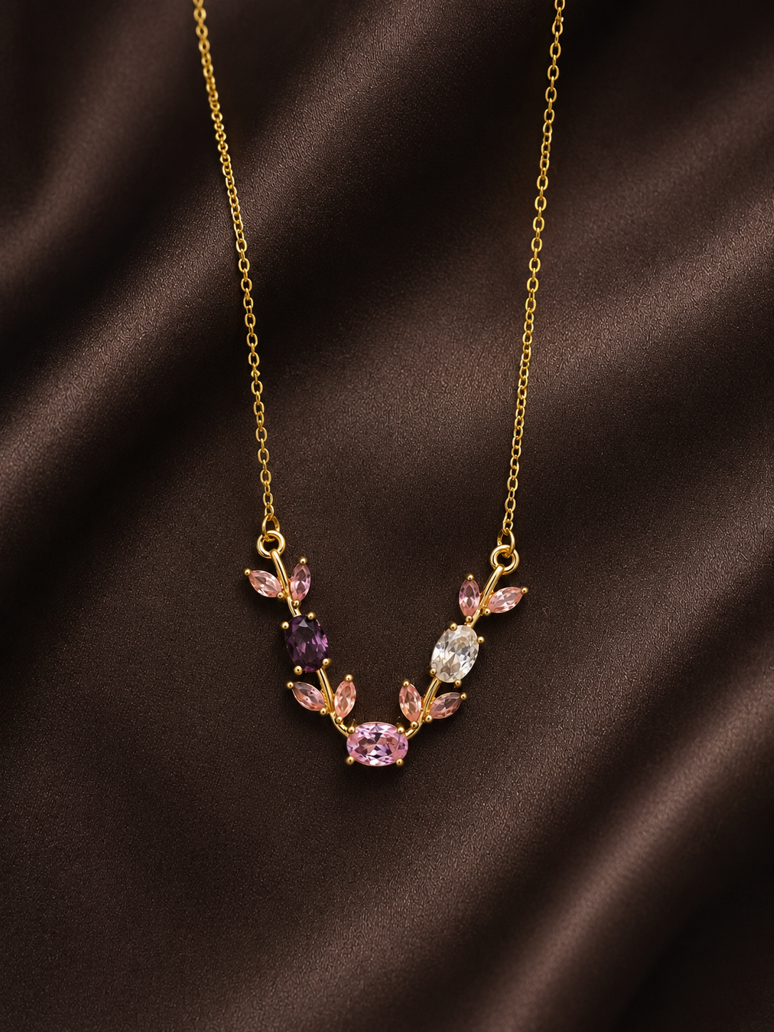 Multicolor Tulip Necklace