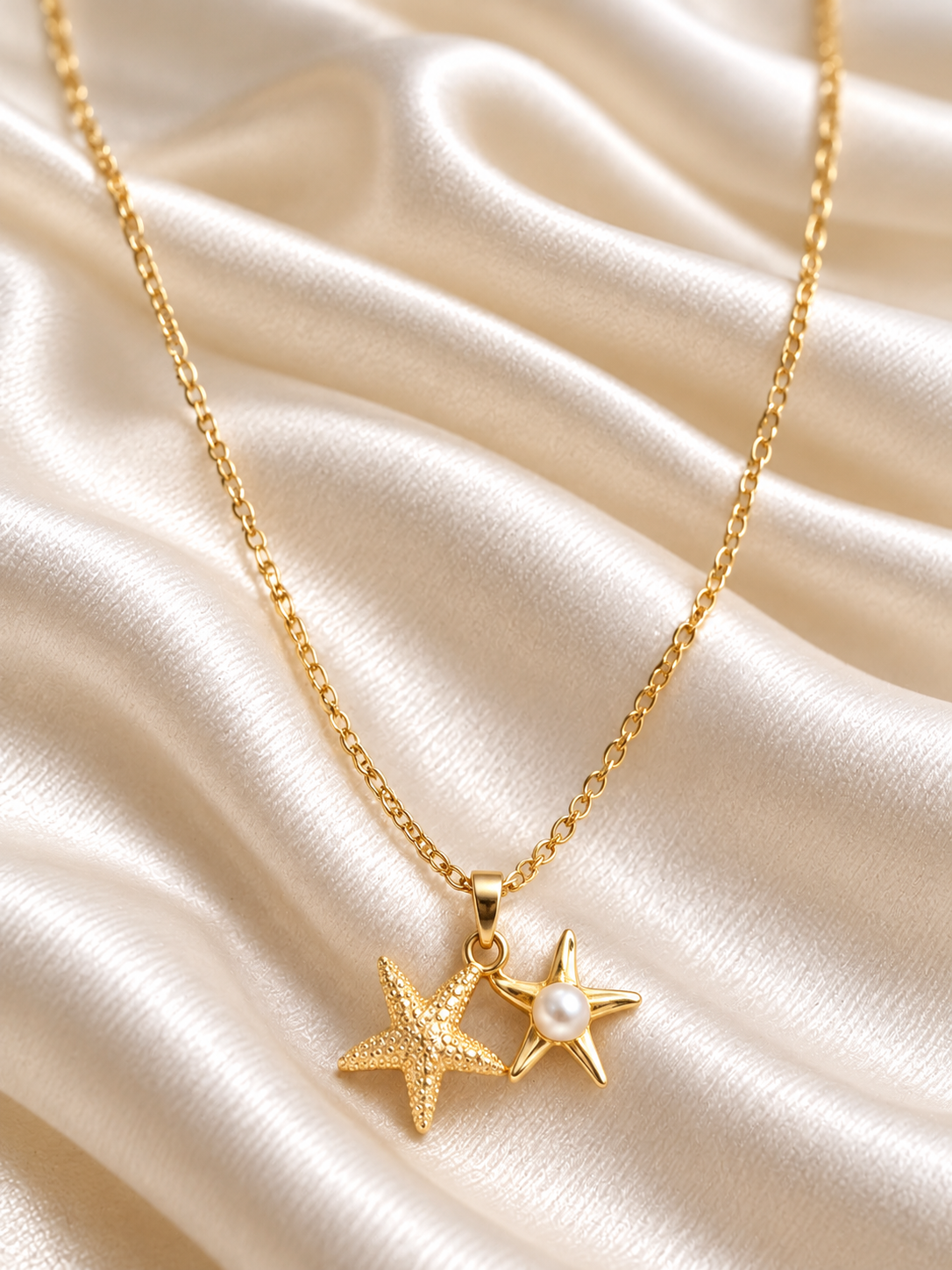 Starfish Pearl Necklace